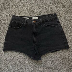 Women’s black jean shorts